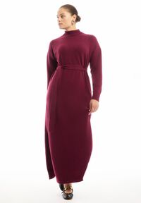 chiffon dress knit sweater autumn womens long sleeved turtle neck knitted dress sexy high score style sweater casual warm thick for women 241007