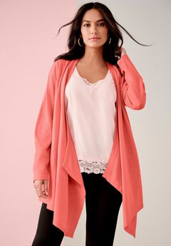 Plus Size Machine Washable Cardigans