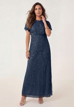 Plus Size Navy Blue Cocktail Dresses