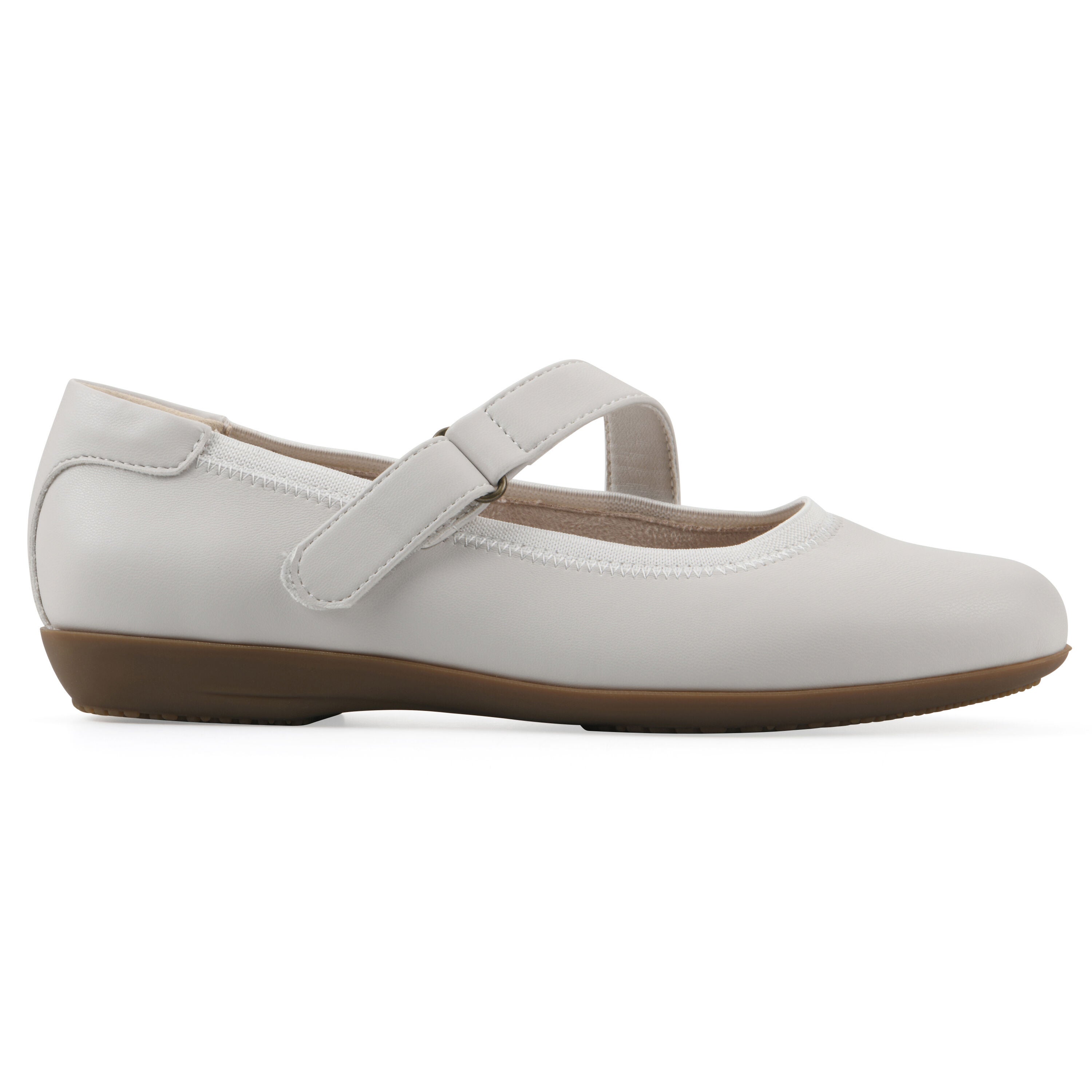 Carwen Ballet Flat, OFF WHITE SMOOTH, alternate image number 2