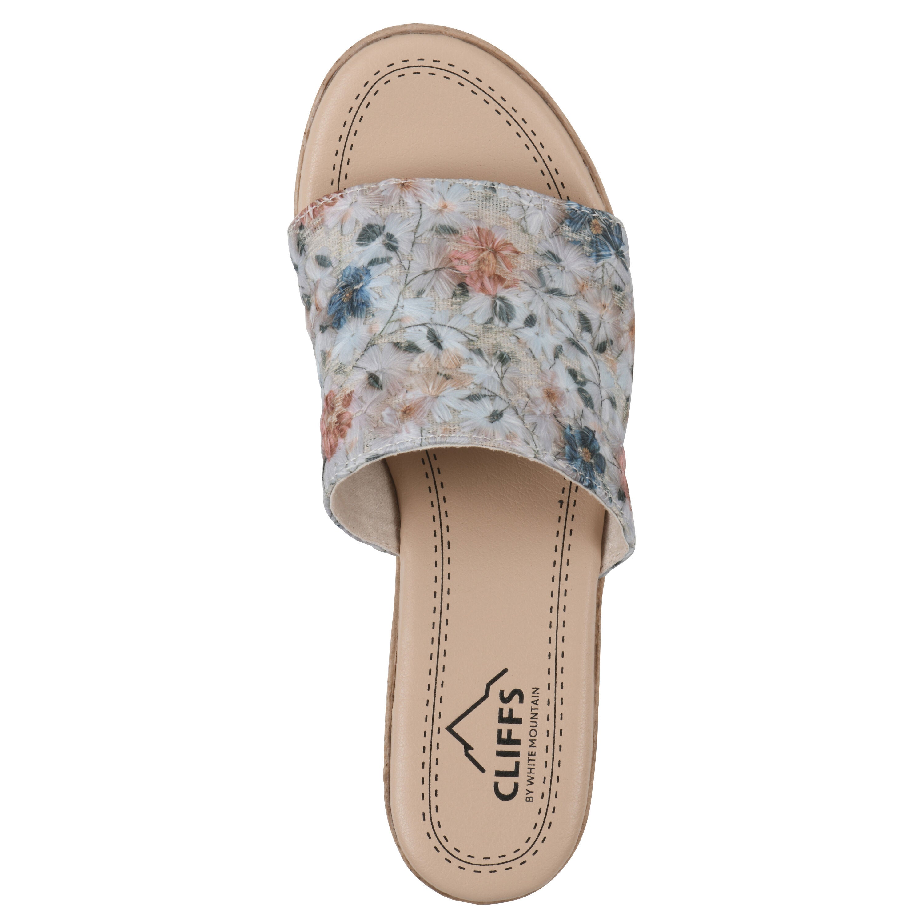 Biancia Wedge Sandal, LIGHT BLUE FLORAL, alternate image number 4