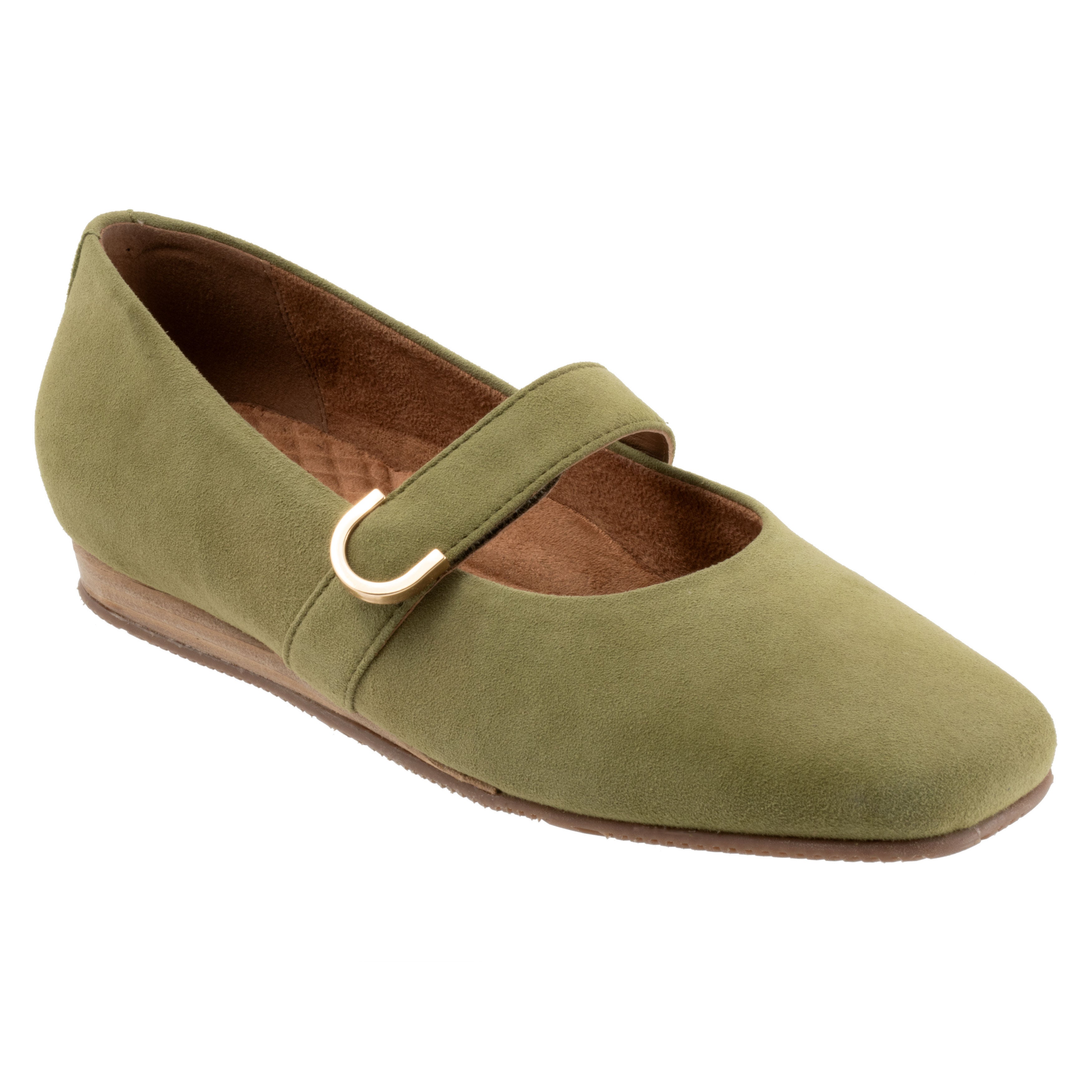 Valdivia Flat, OLIVE SUEDE, hi-res image number 0