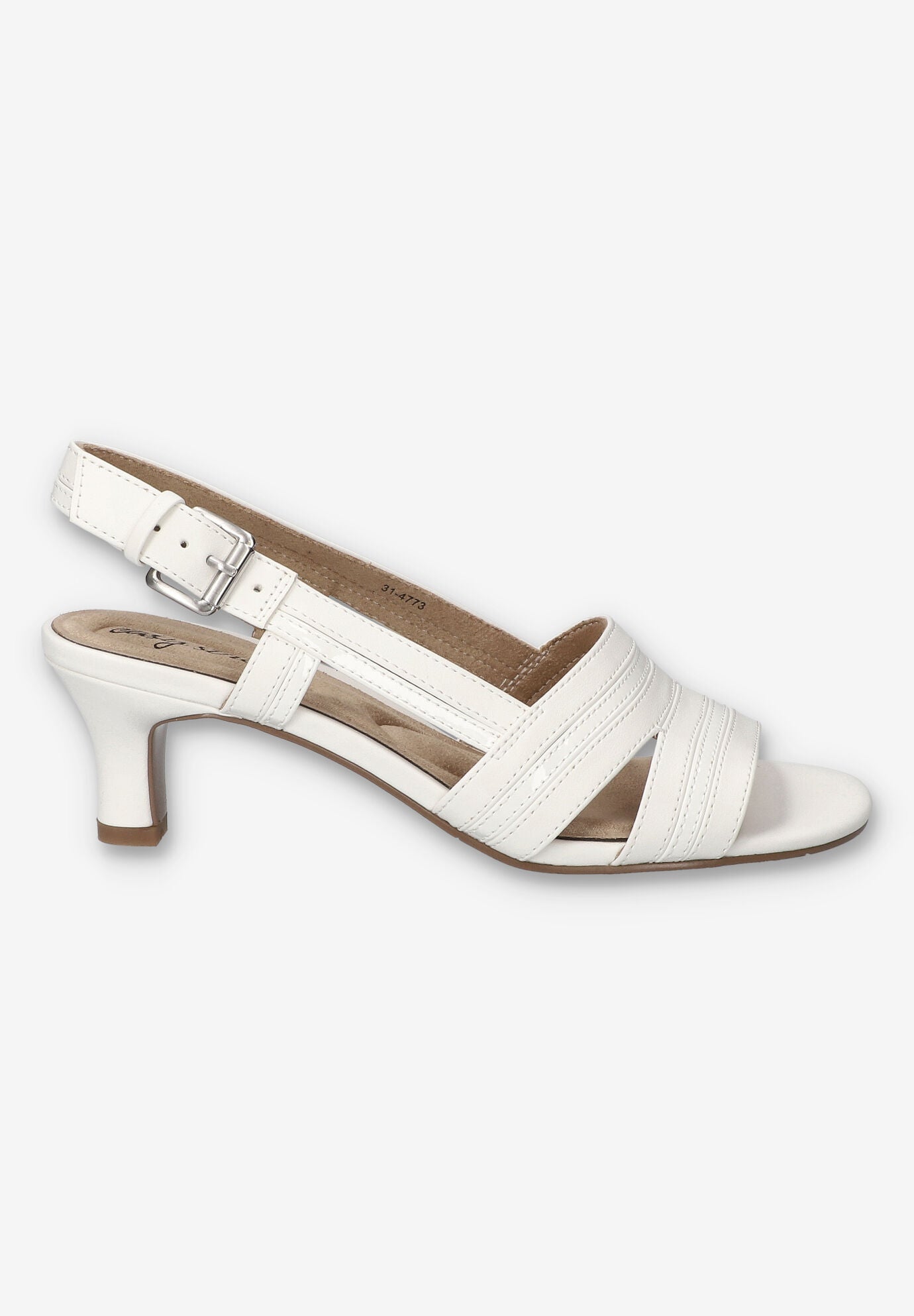 Meghan Slingback Heeled Sandal, WHITE, alternate image number 2