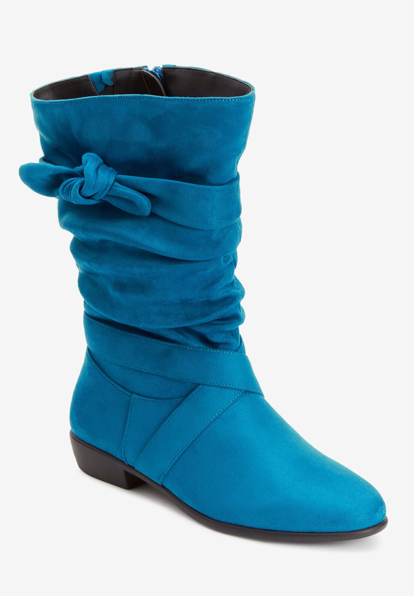 Wide calf mid length boots cheap