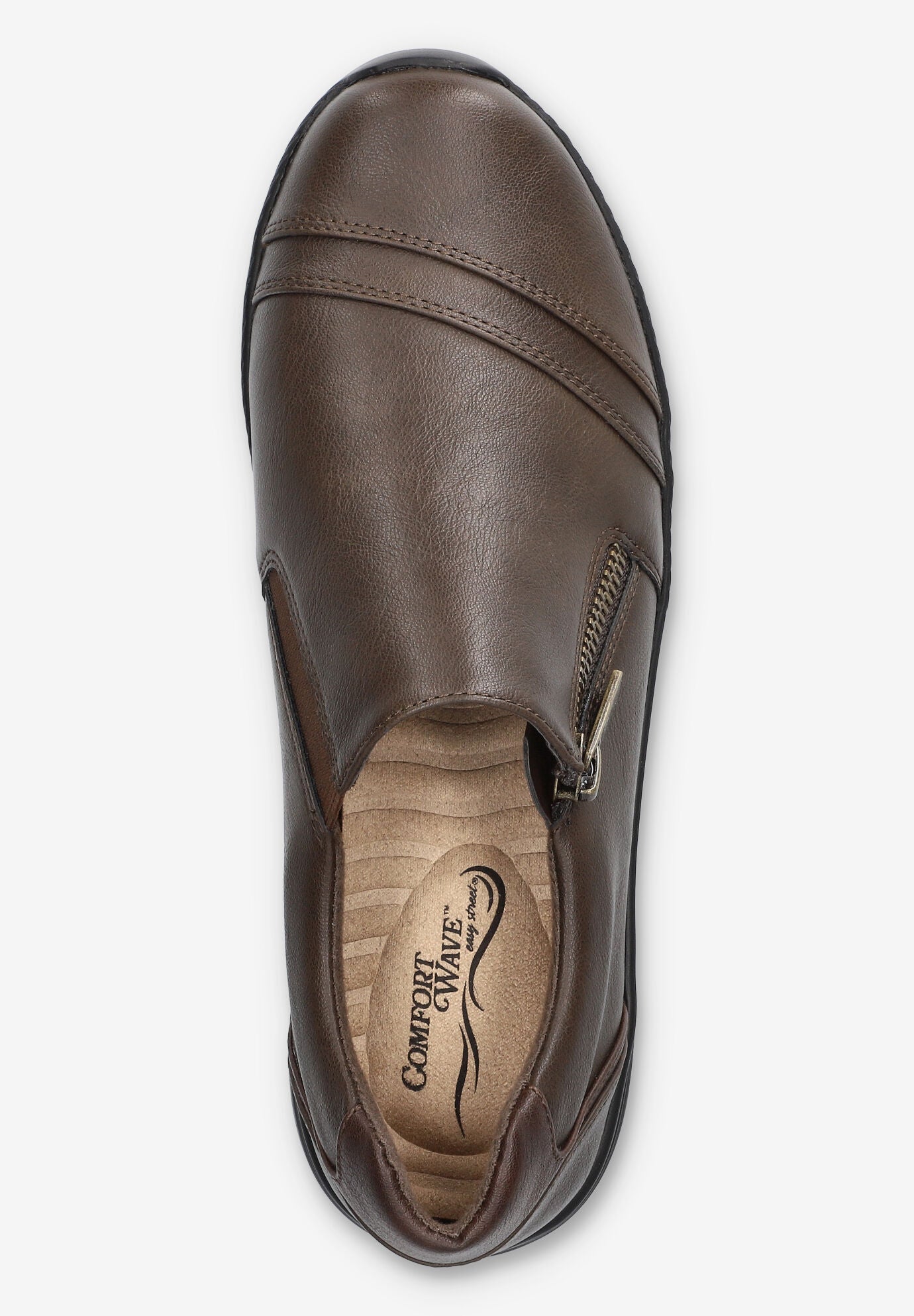 Karol Comfort Flat, BROWN, alternate image number 6
