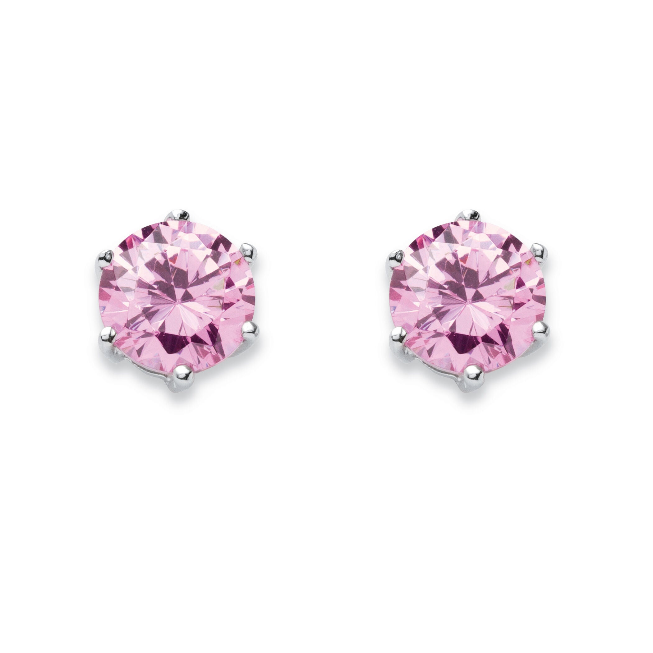 Birthstone .925 Sterling Silver Stud Earrings, NOVEMBER, on-hover image number 1