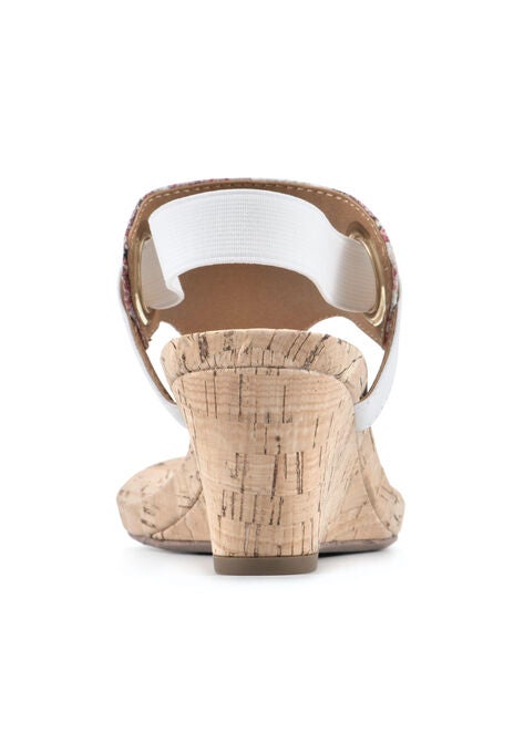 White Mountain Aida Cork Wedge Sandal, , on-hover image number null