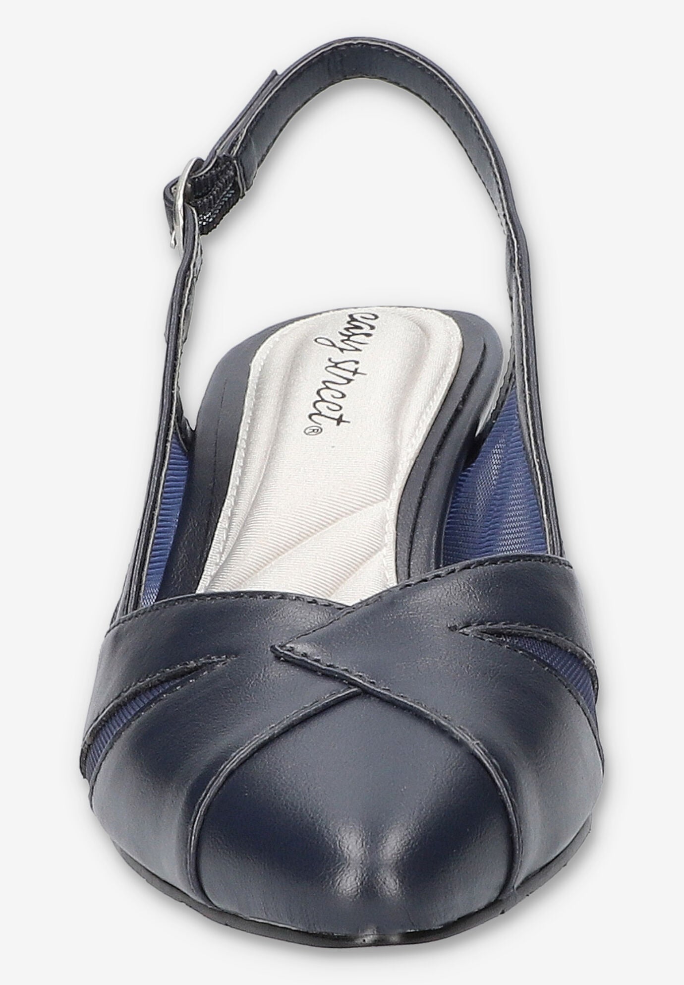 Avena Block Heel Slingback Pump, NAVY, alternate image number 2