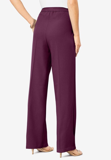 Wide-Leg Bend Over® Pant, DARK BERRY, hi-res image number null