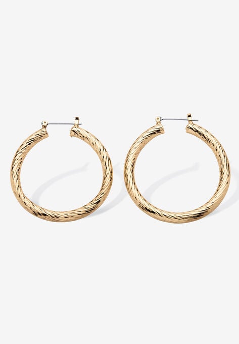 Mutil Colored Plated Hoop Earring 4 Pair Set, , on-hover image number null