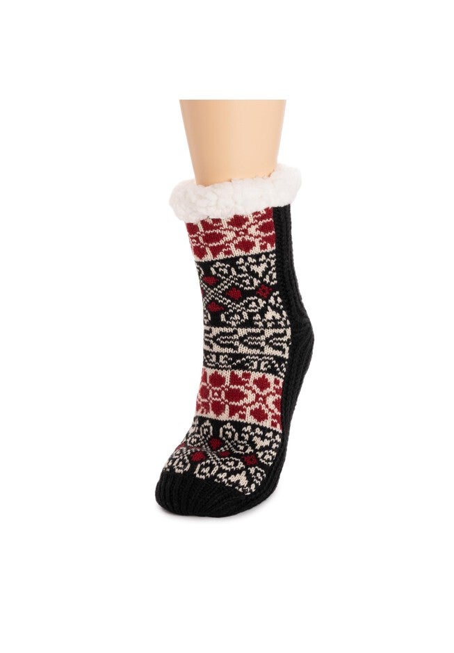 Pieced Cabin Socks, , on-hover image number 1