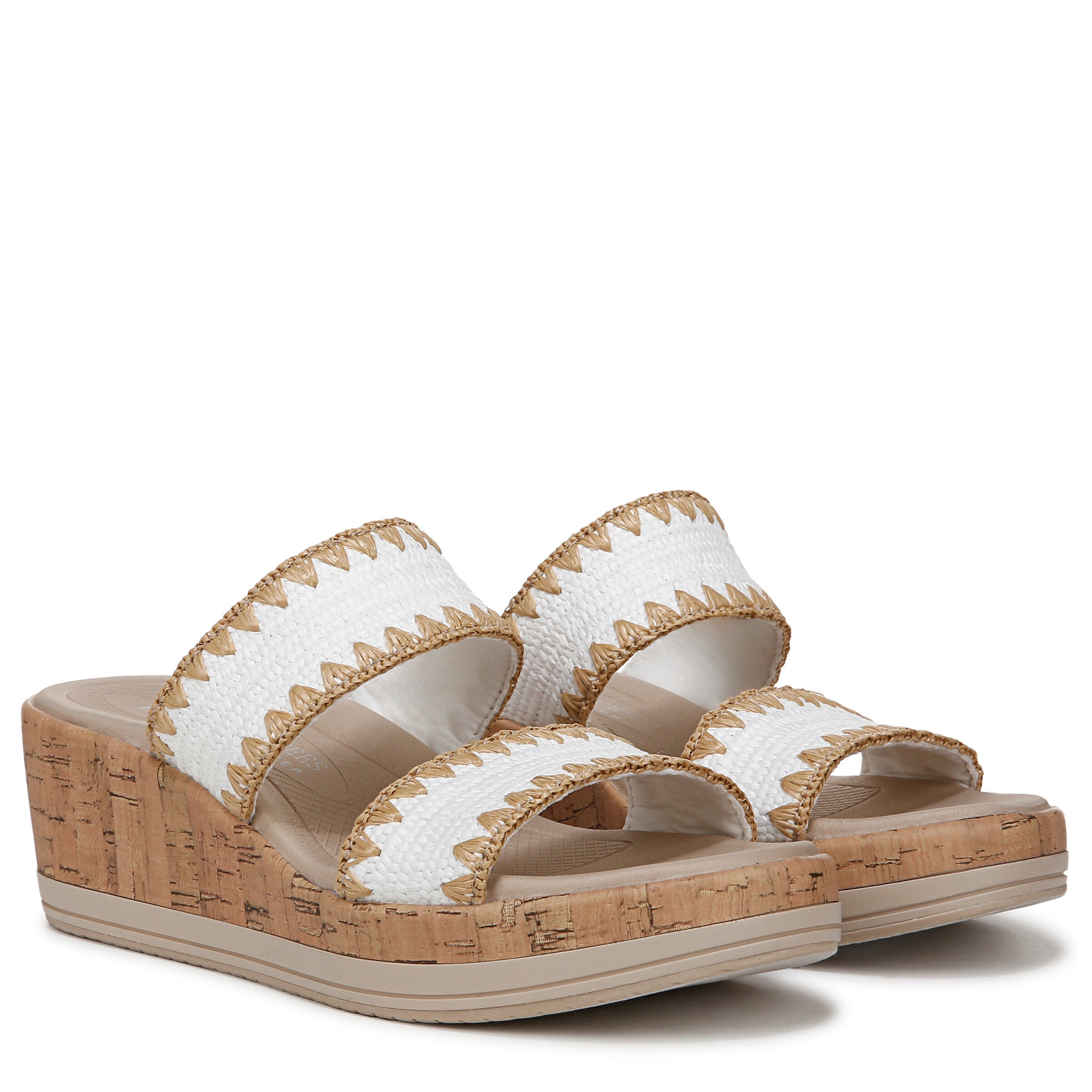Resort Wedge Sandal, WHITE, alternate image number 2