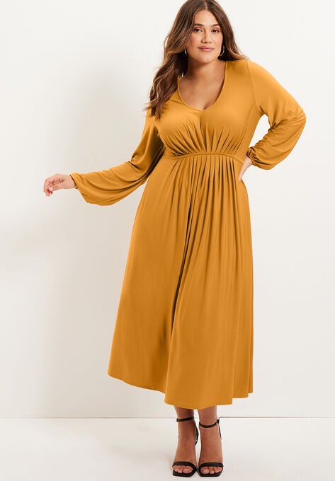 Elegant Empire Waist Dress, , alternate image number null