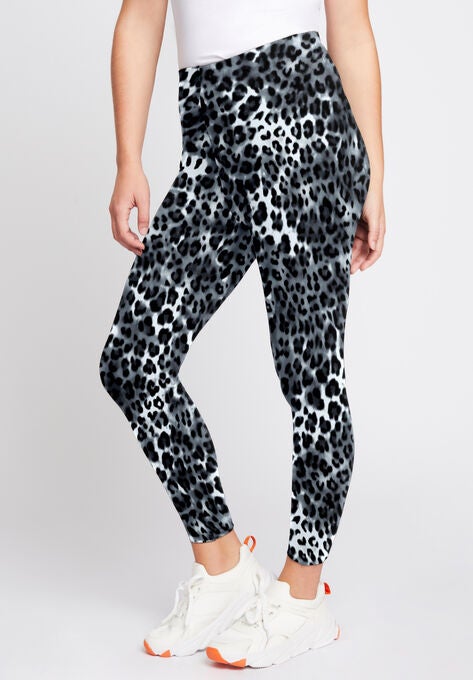 Essential Cropped Legging, DARK CHARCOAL CHEETAH, hi-res image number null