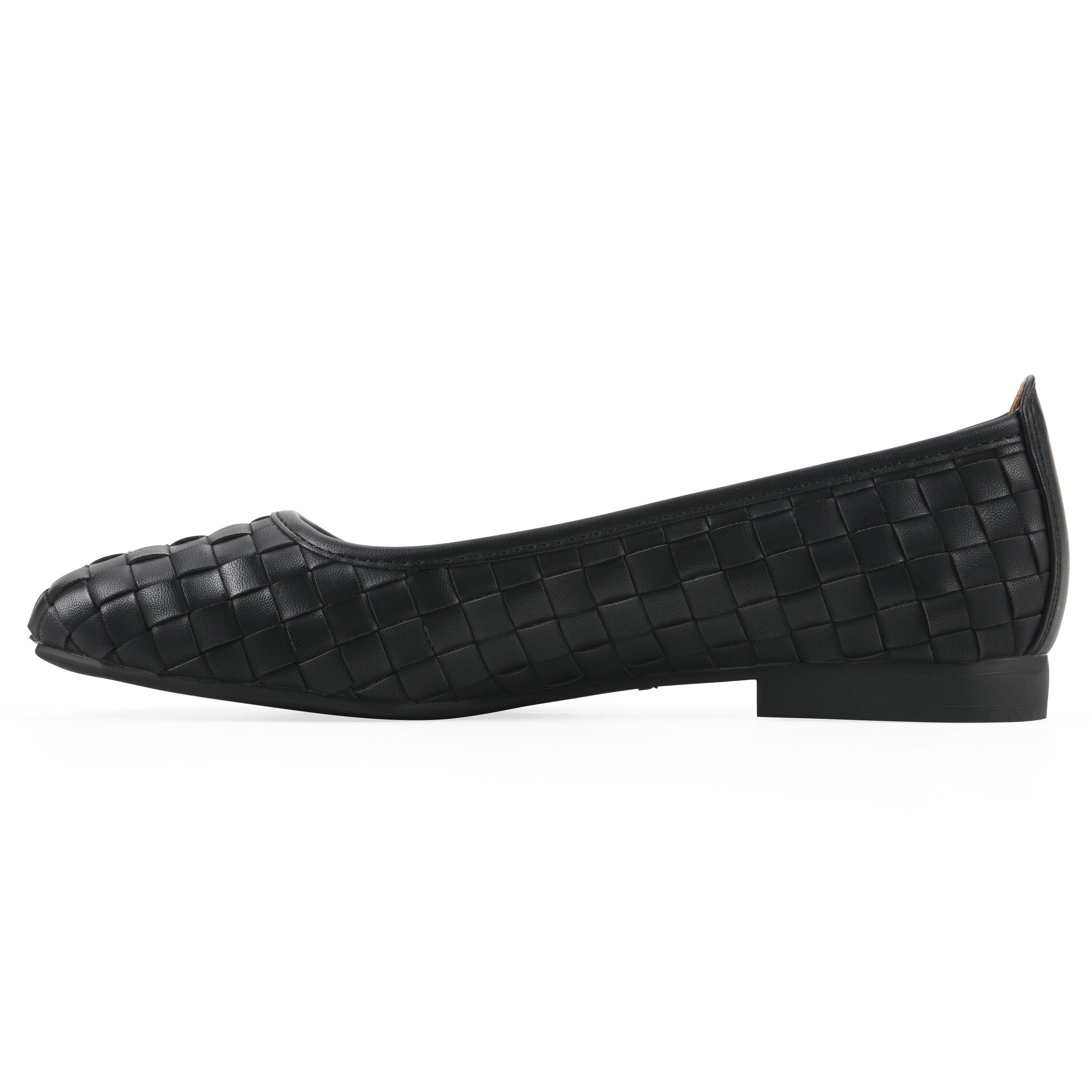 Boccie Ballet Flat, BLACK SMOOTH, alternate image number 3