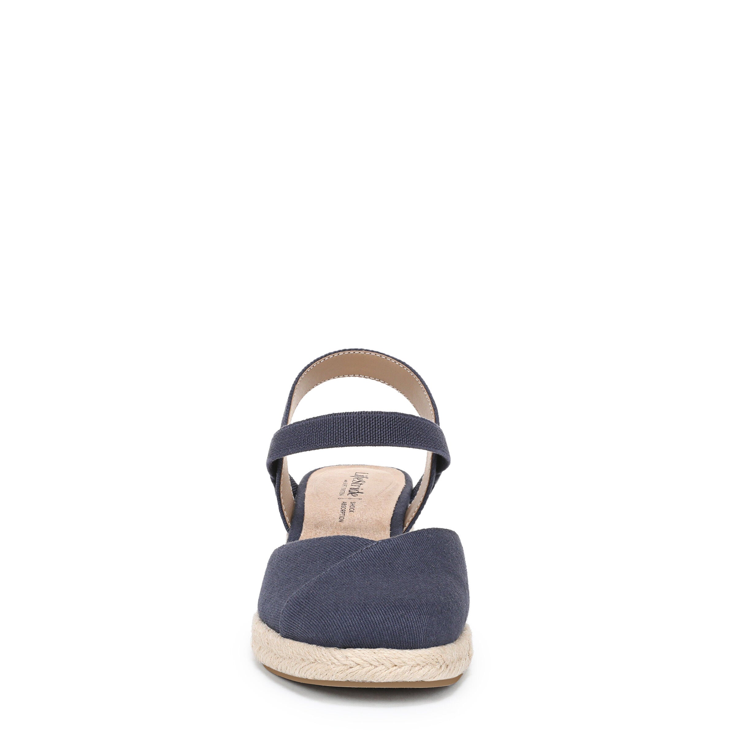 Pilar Wedge Sandal, LUX NAVY, alternate image number 4