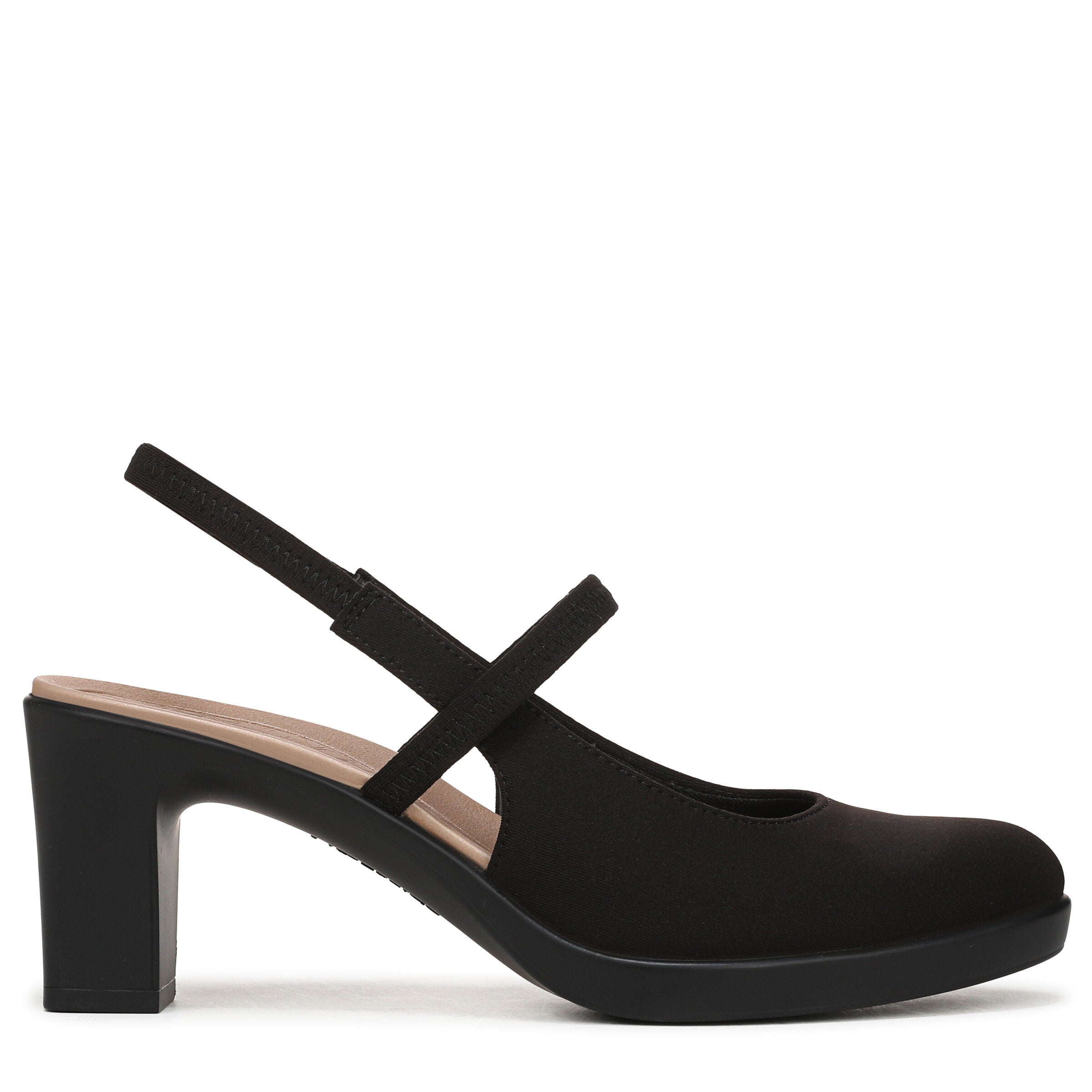 Evoke Slingback, BLACK FABRIC, alternate image number 3