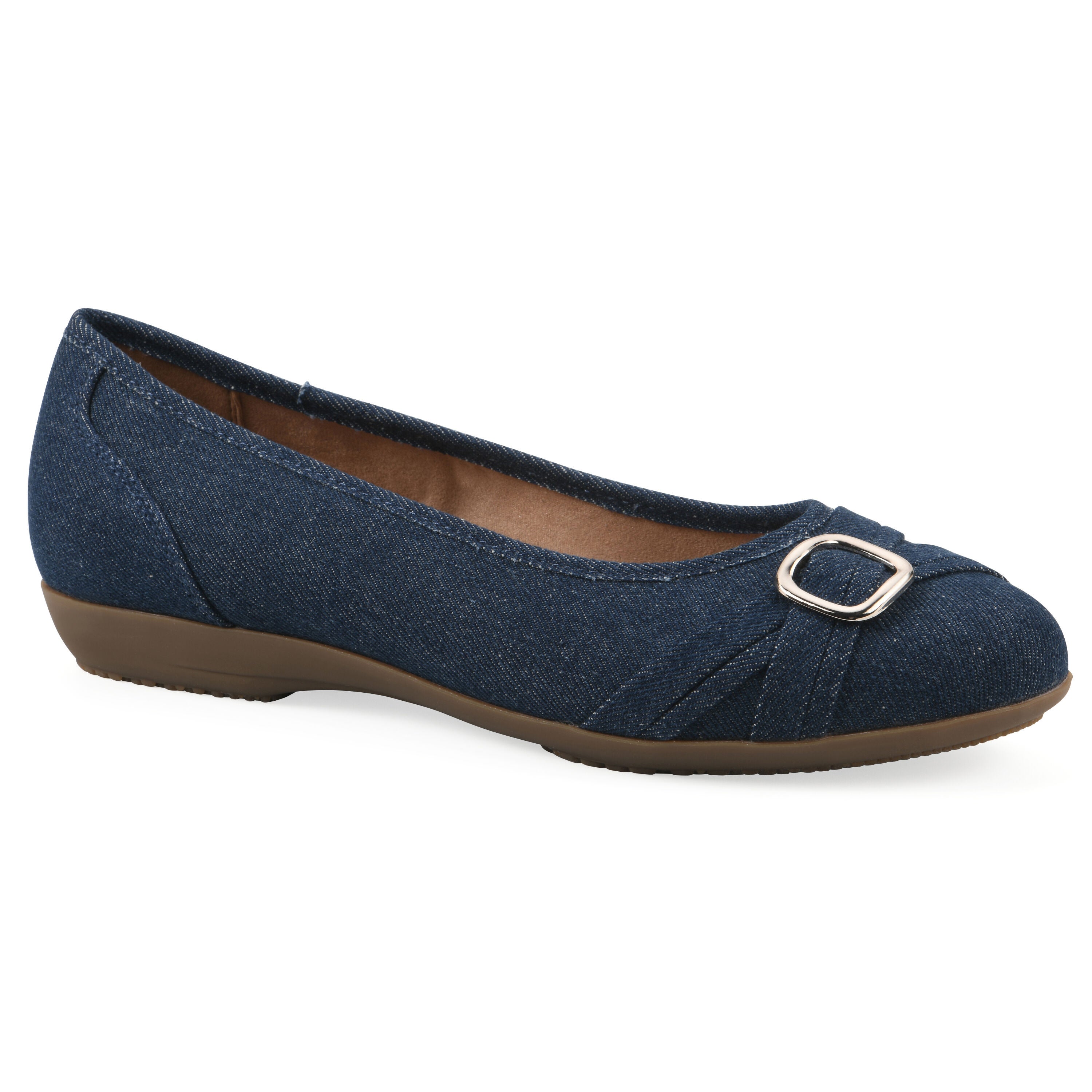 Calming Ballet Flat, DARK DENIM FABRIC, hi-res image number 0