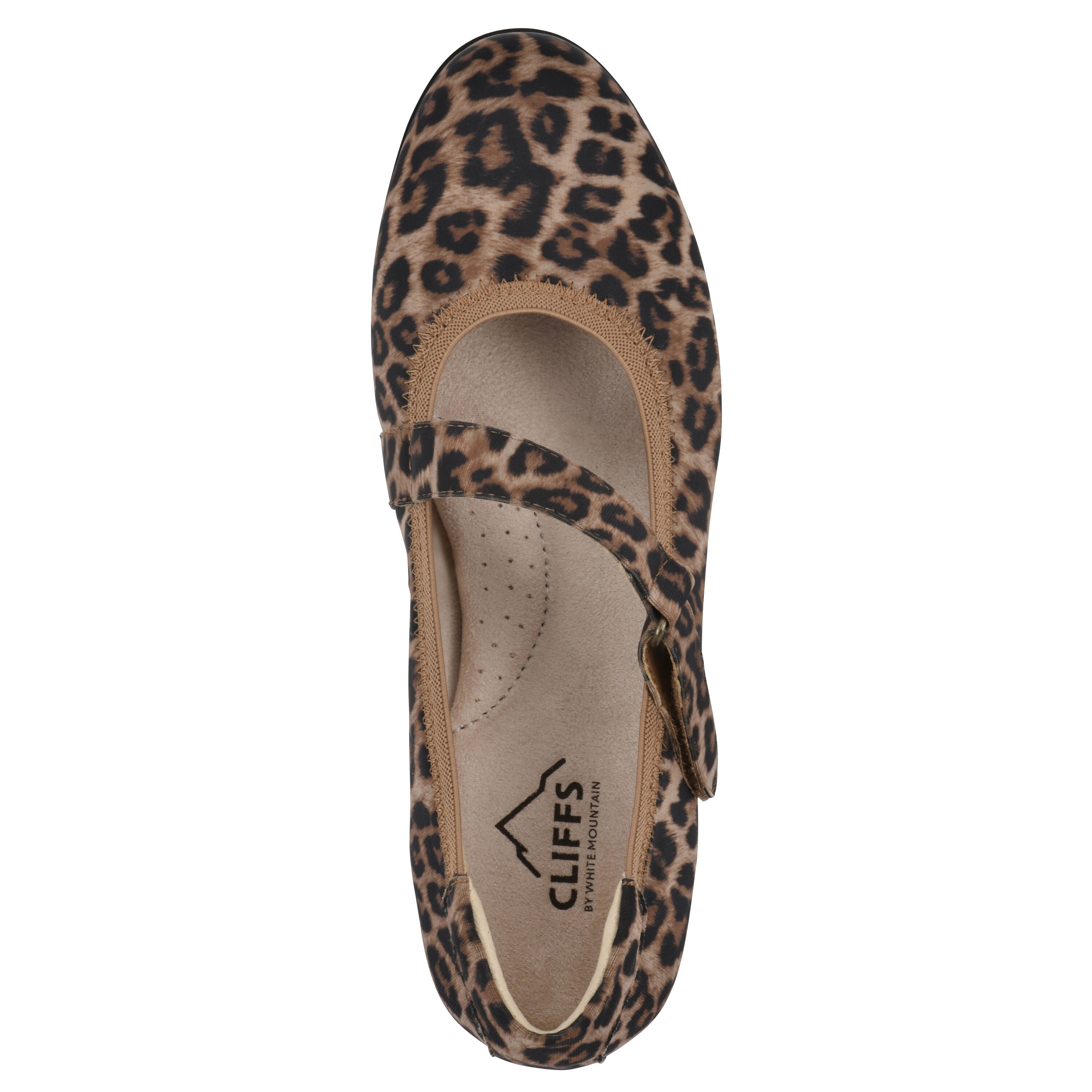 Carwen Mary Jane Flat, TAN LEOPARD NYLON, alternate image number 4