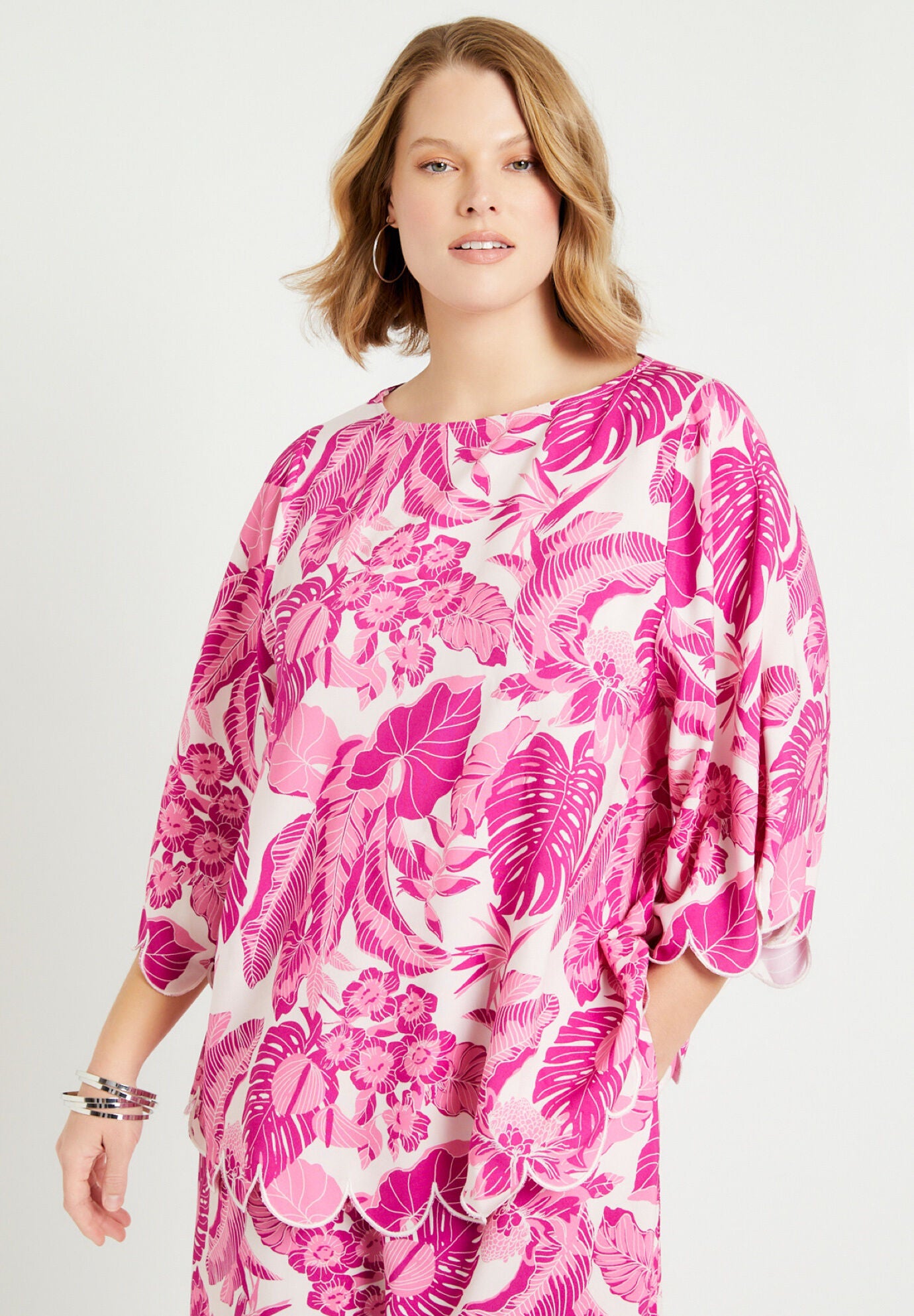 Scalloped Blouse, , alternate image number 3