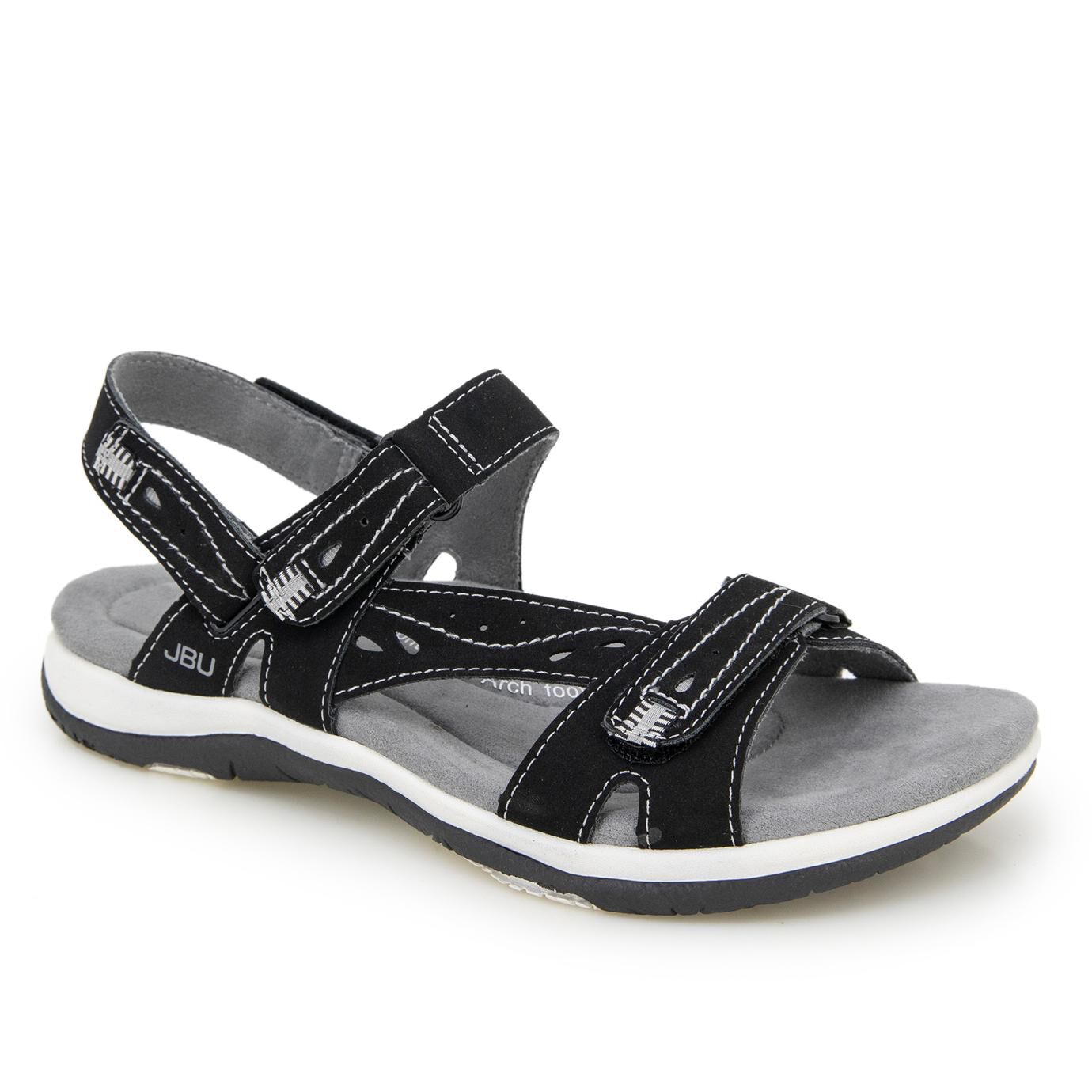 Stephie Vegan Sport Sandal, BLACK, hi-res image number 0