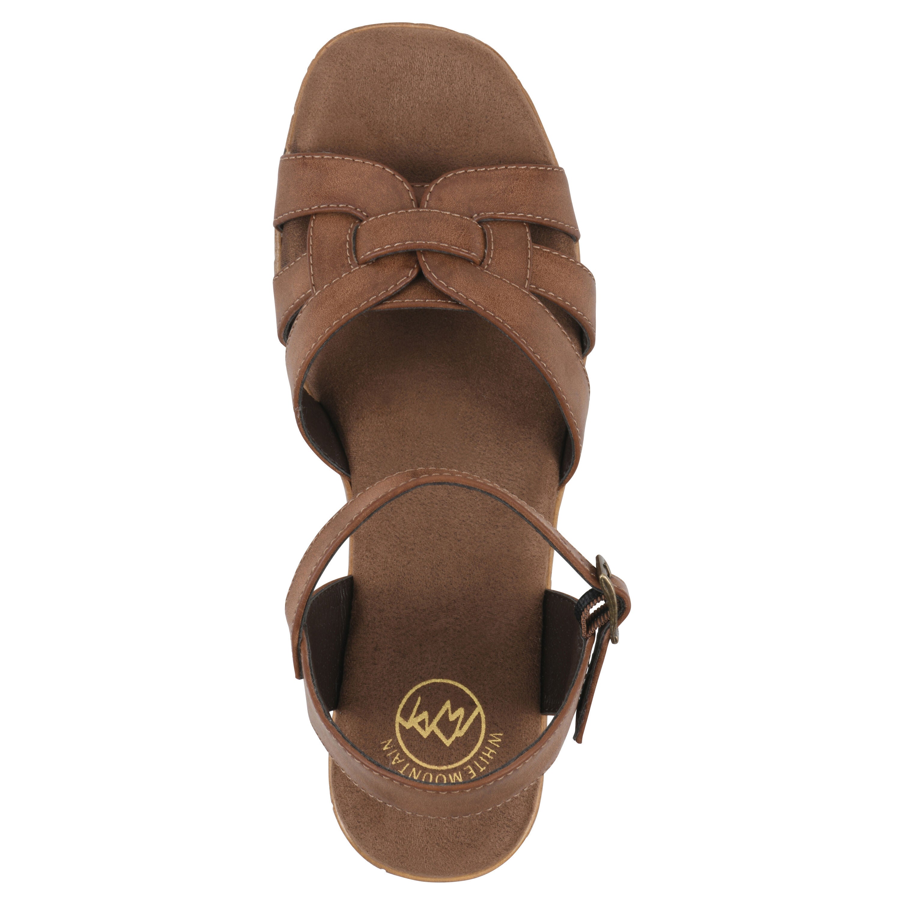 Barista Platform Sandal, DARK TAN, alternate image number 4