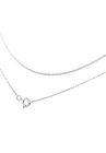 Solid White Gold Rope Chain Necklace Unisex 18", , alternate image number null