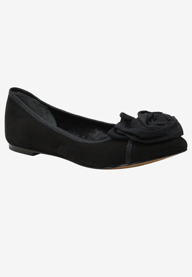 Baylynn Flat , BLACK SUEDE, hi-res image number null