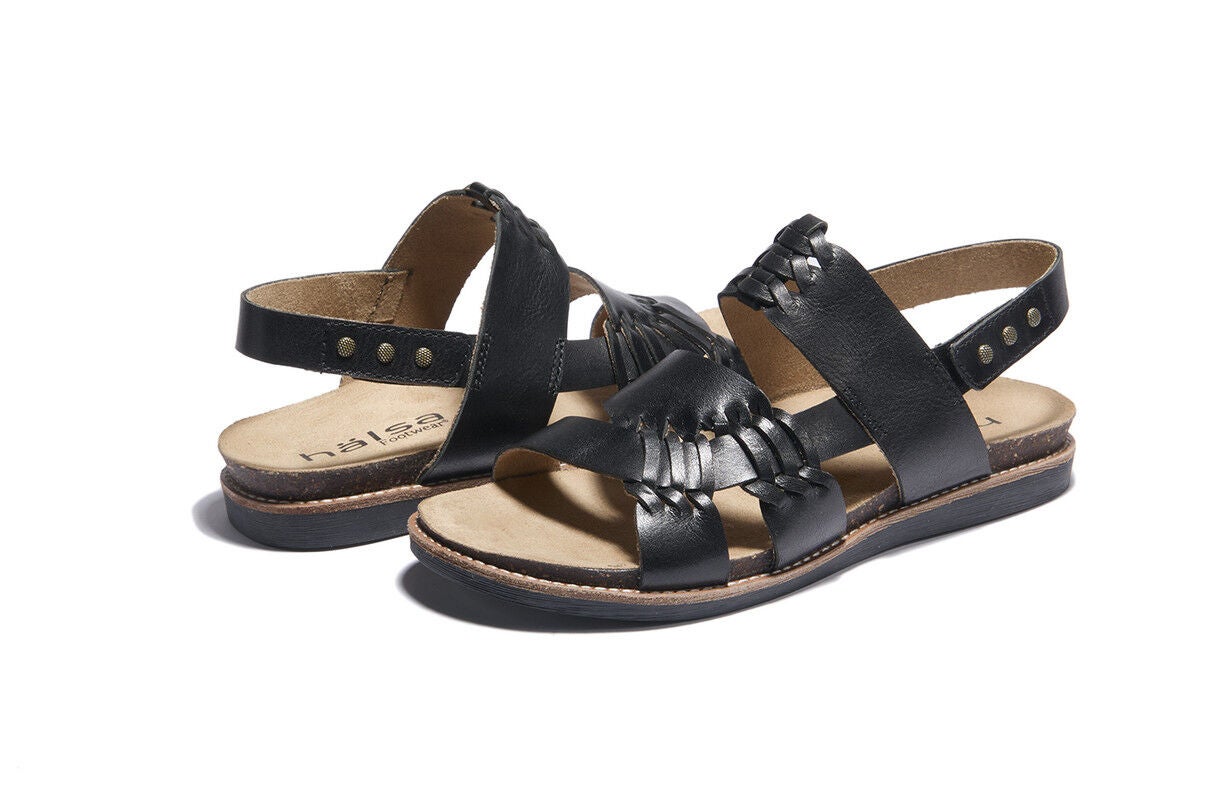 Bella Cork Bottom Sandal, BLACK, on-hover image number 1