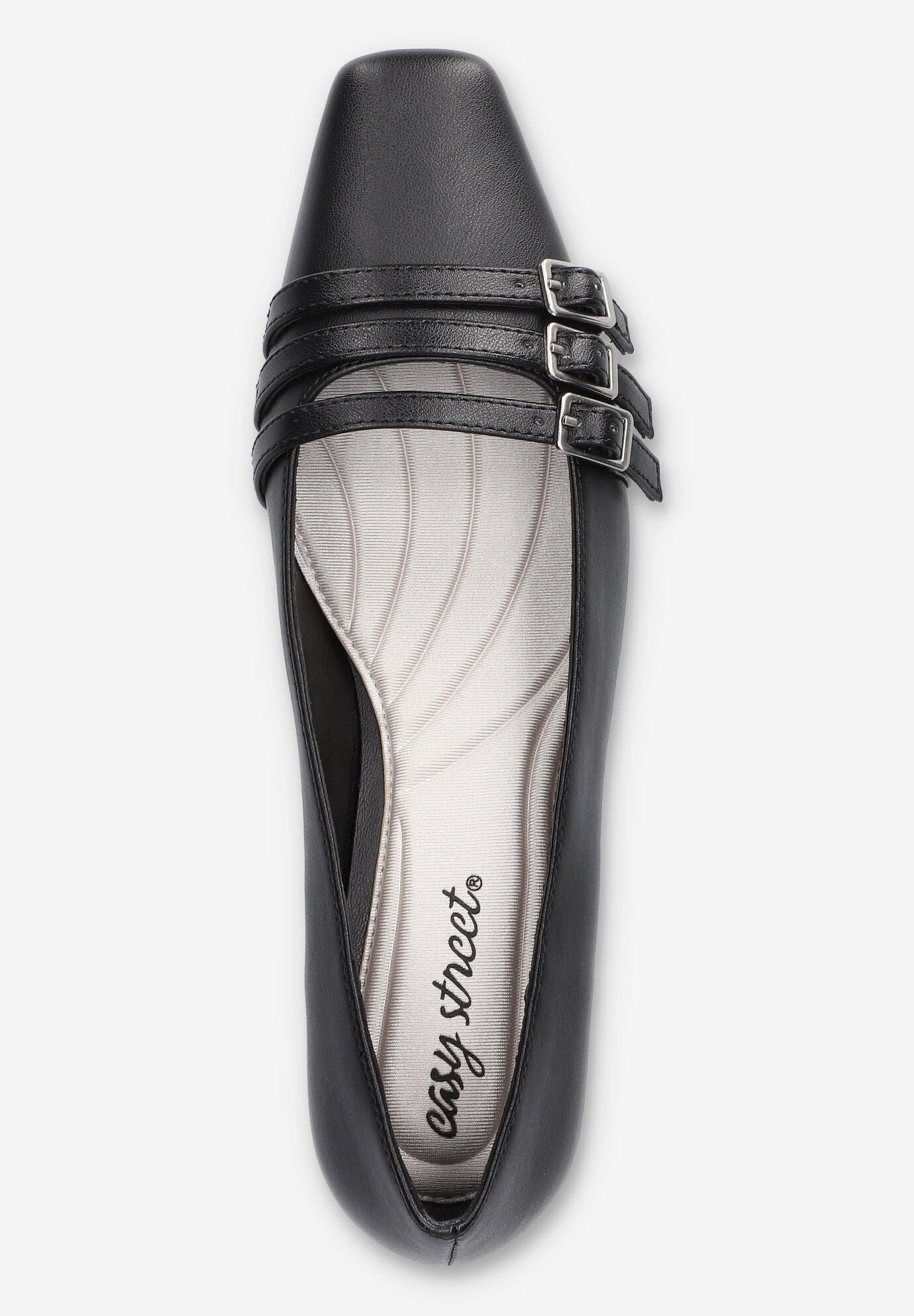 Enya Sqaure Toe Pump, BLACK, alternate image number 6