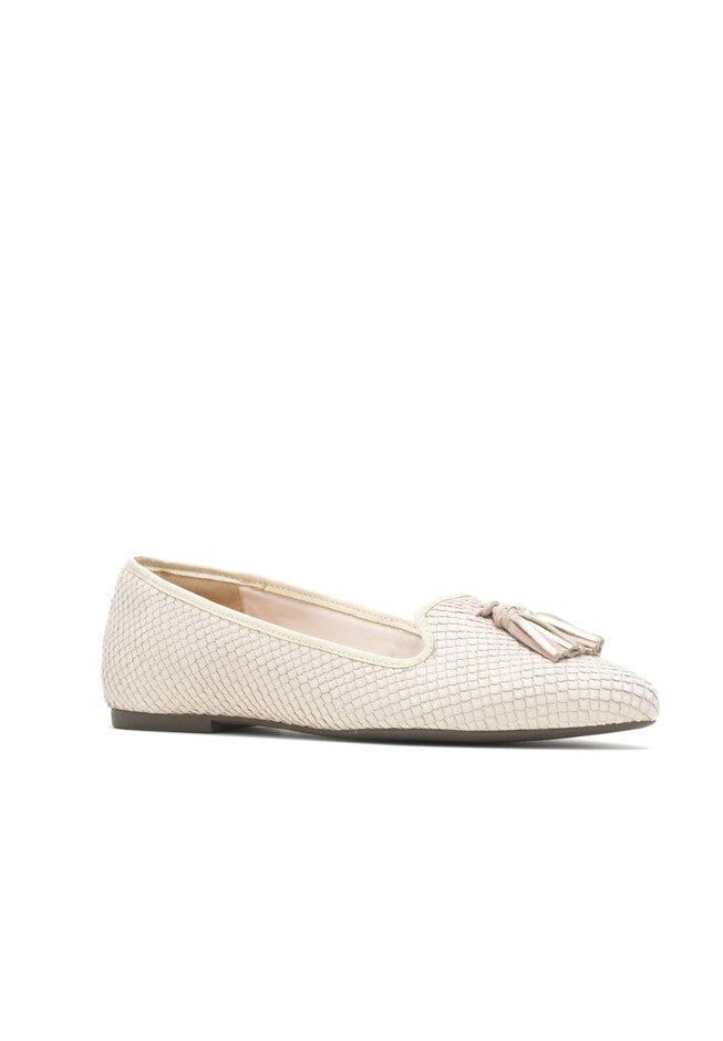 Sadie Tassel Slip-On, EGGNOG COBRA LEATHER, hi-res image number null
