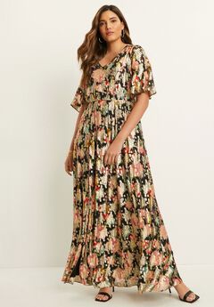 Plus Size Beaded Evening Wear