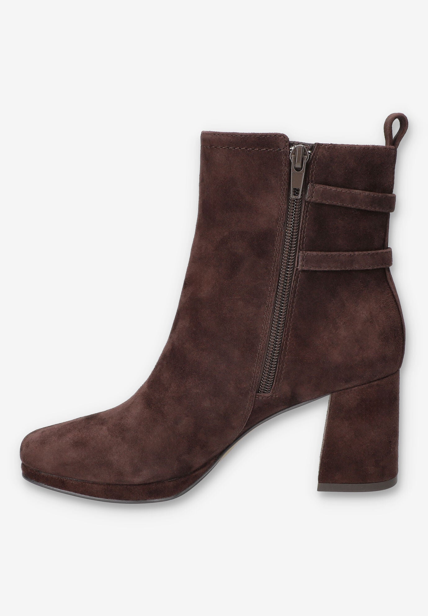 Orchard Sqaure Toe Ankle Boot, BROWN SUEDE LEATHER, alternate image number 4