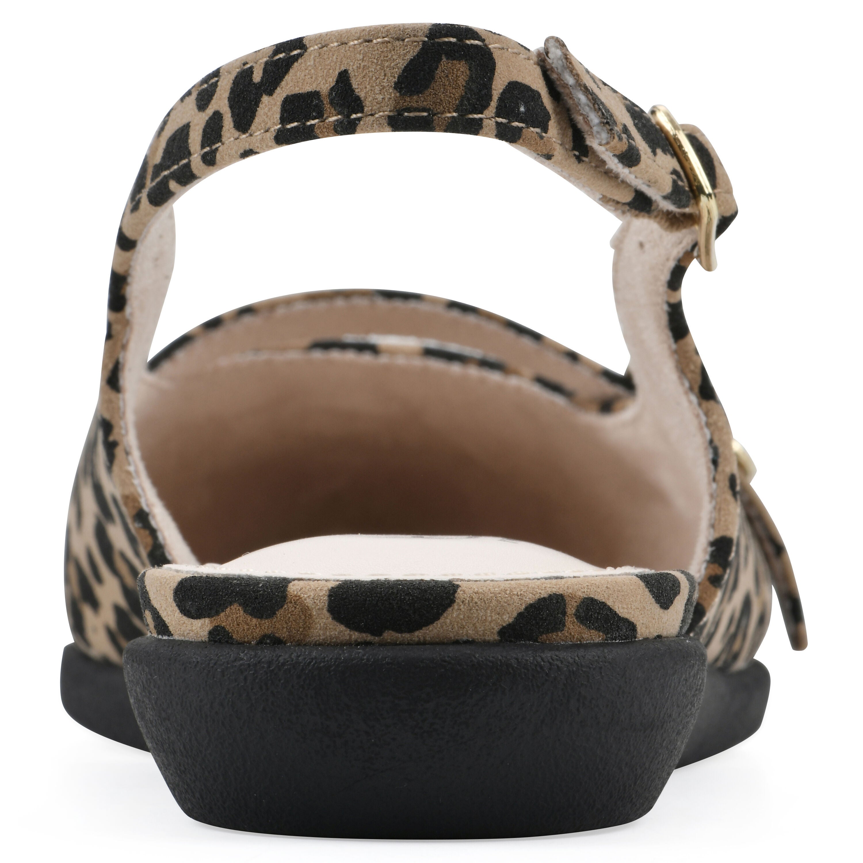 Miloni Slingback Flat, TAN LEOPARD PRINT, on-hover image number 1