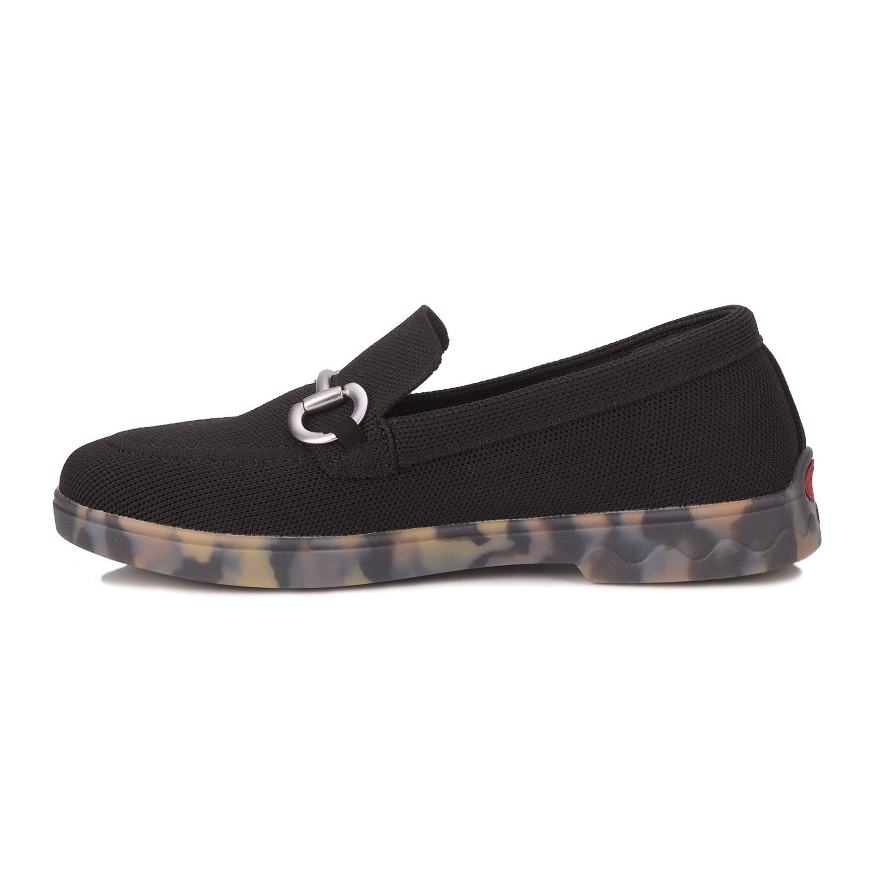 Gwyneth Stretch Knit Loafer, BLACK, alternate image number 3