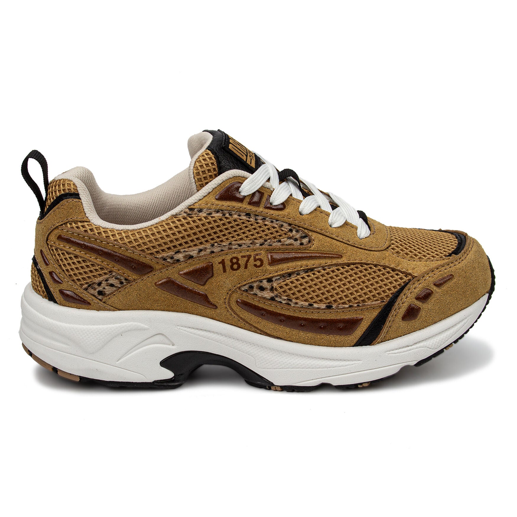 Fiona Arch Support Sneaker, TAN LEOPARD, alternate image number 2