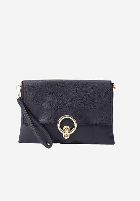Gold Ring Crossbody Handbag, , alternate image number null