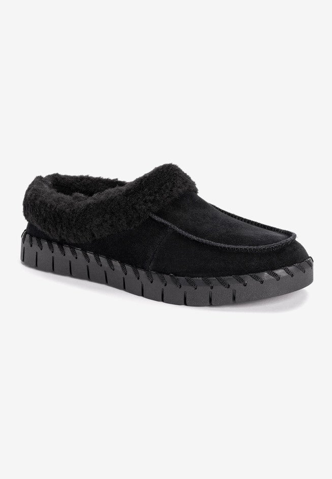 Flexi Buffalo Water Resistant Mule, BLACK, hi-res image number null