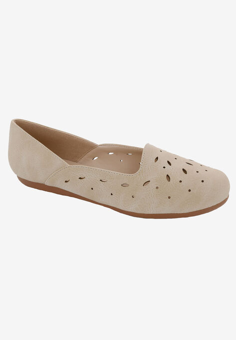 Marshmellow Flat, NUDE FAUX NUBUCK, hi-res image number null