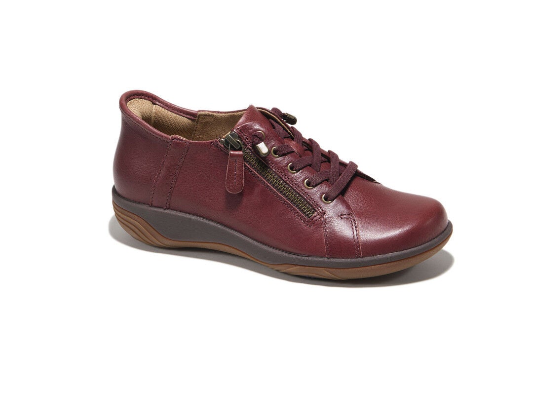 Alma Hands-Free Slip-On Flat, CHERRY, alternate image number 2