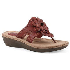 Cashlyn Floral Mini Wedge Sandal