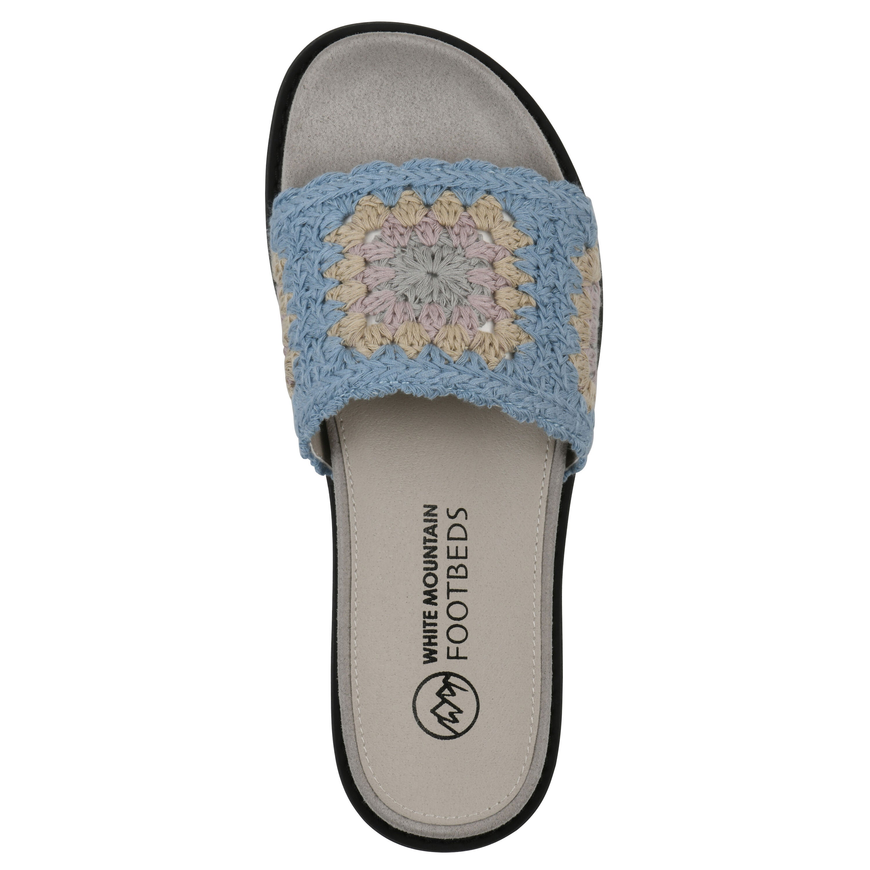 Maxim Slide Sandal, DUSTY TEAL LAVENDER, alternate image number 4