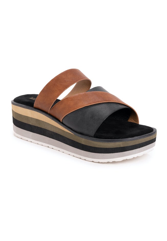 Groove Factor Platform Sandals, WHITE MULTI, hi-res image number 0