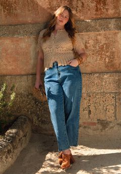 Short Sleeve Pointelle Cardigan