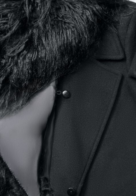 Short Wool-Blend Coat, , alternate image number null