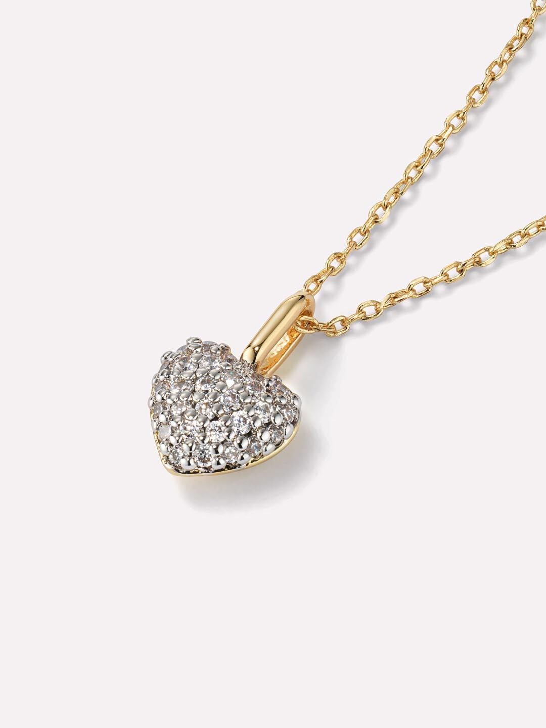 Ellery Gold Heart Necklace, GOLD, alternate image number 5