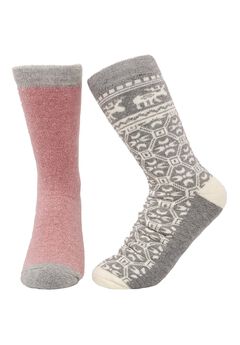 2 Pr Super Soft Polyester Thermal Insulated Socks