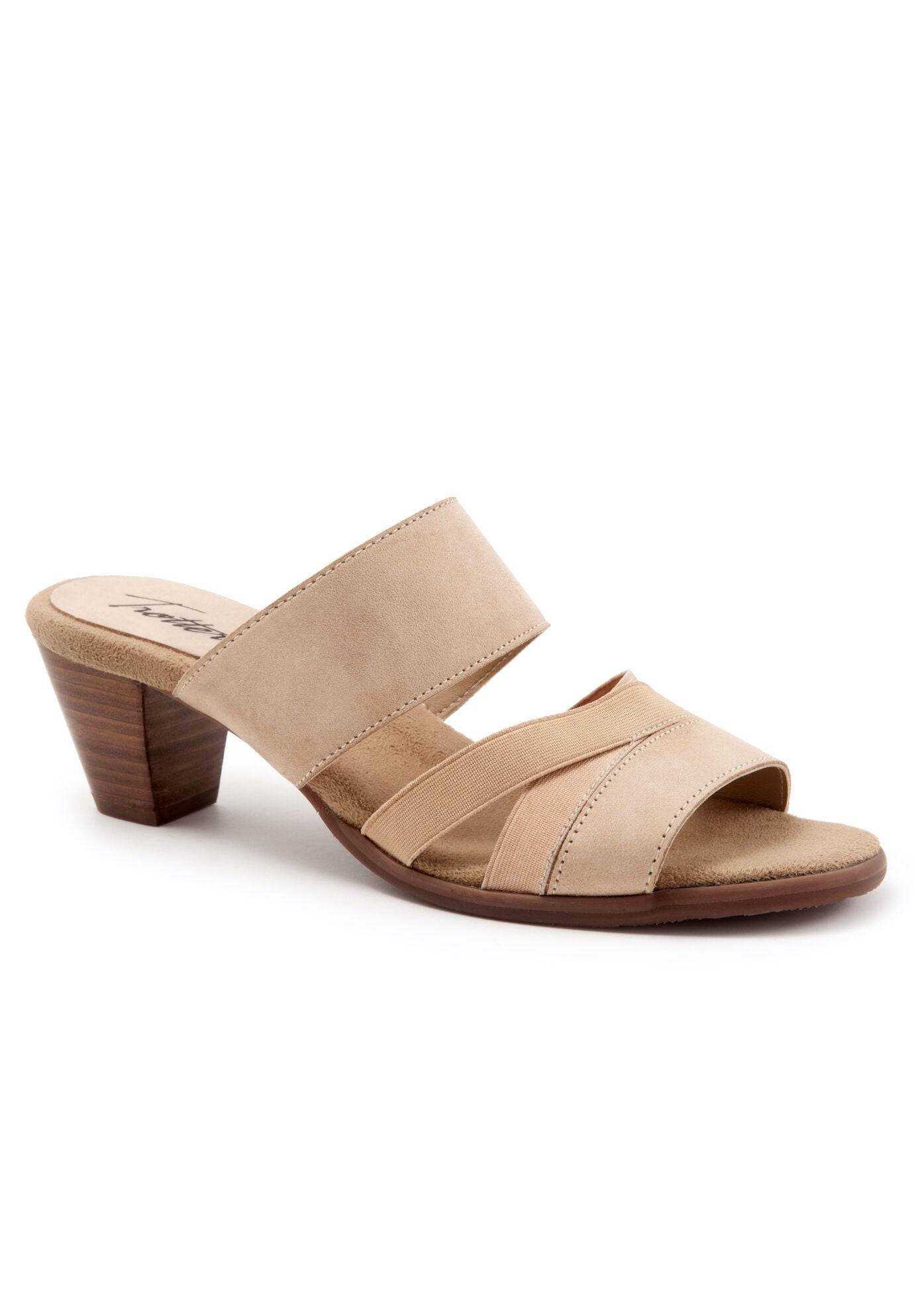 Maxine Heeled Sandal, SAND NUBUCK, hi-res image number 0