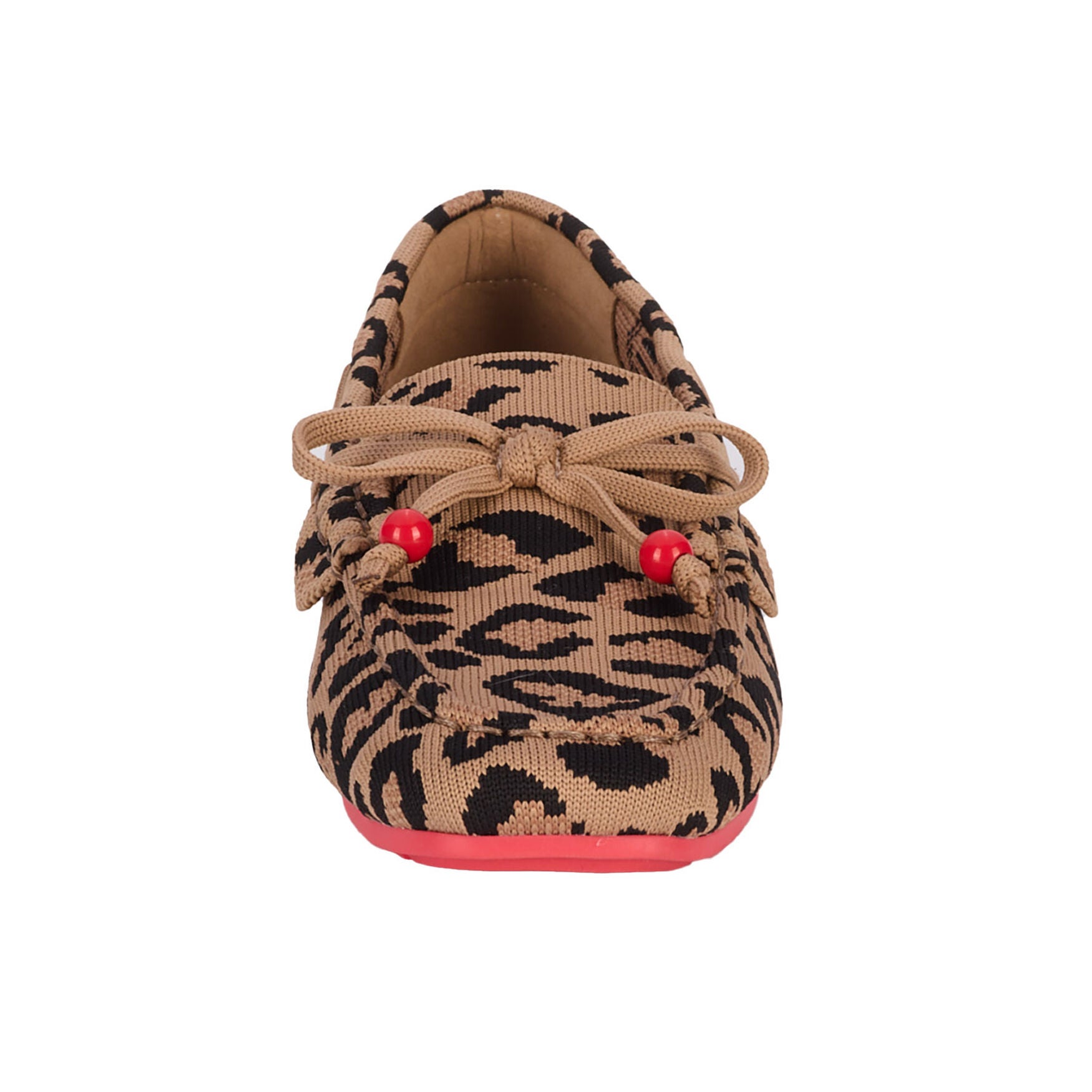 Neve Flat Knit Moccasin, LEOPARD PRINT KNIT, alternate image number 4