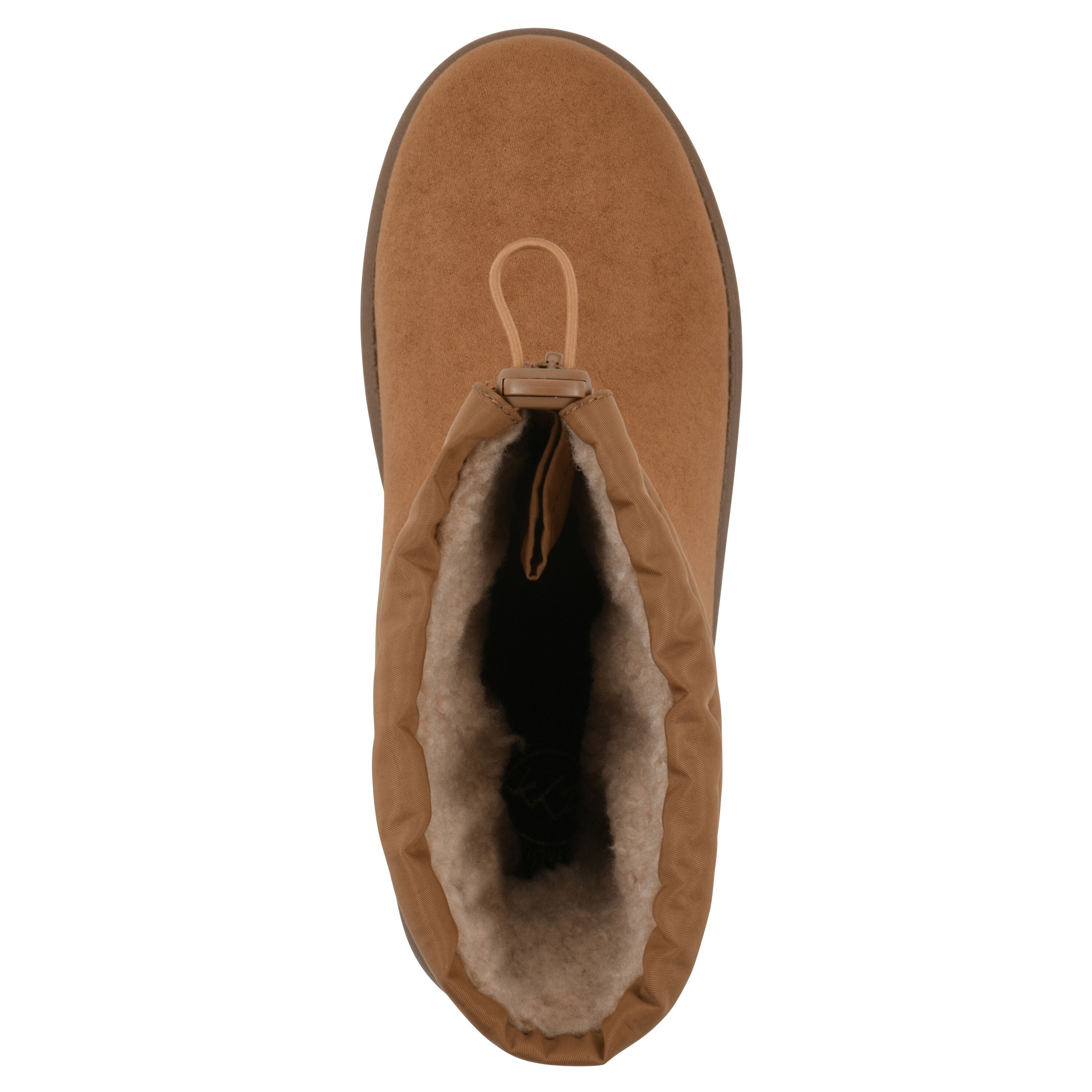 Issy Faux Fur-Lined Bootie, CHESTNUT FABRIC, alternate image number 4